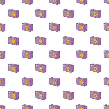 Action camera pattern, cartoon style Stock Illustration