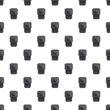 Action camera pattern creating seamless background design Stock Illustration