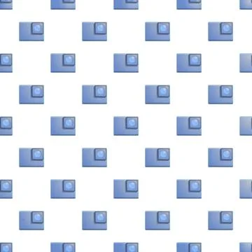 Action camera pattern repeating across white background Stock Illustration