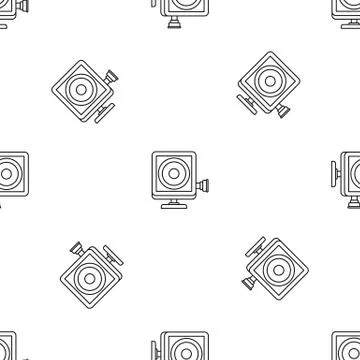 Action camera pattern seamless vector Illustrazione stock