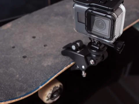 Action camera for professional video shooting Stock Photos