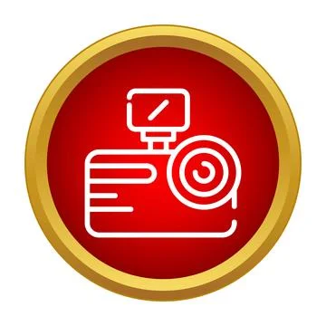 Action camera recording video for extreme sports content Stock Illustration