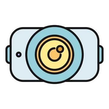 Action camera recording video using modern technology 스톡 일러스트
