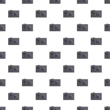 Action camera repeating pattern for adventure and outdoors Stock Illustration