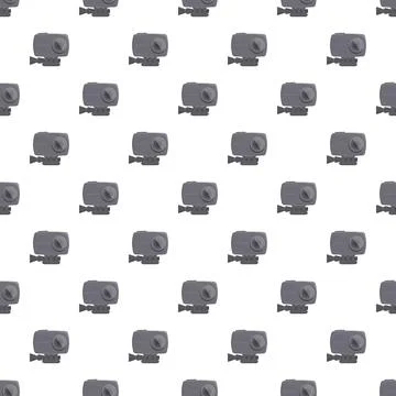 Action camera repeating pattern for technology background Illustrazione stock