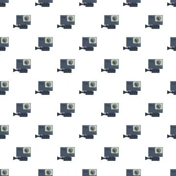 Action camera seamless pattern for multimedia concept Stock-Illustration