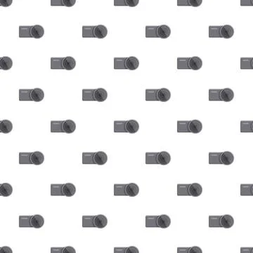 Action camera seamless pattern on white background イラスト素材