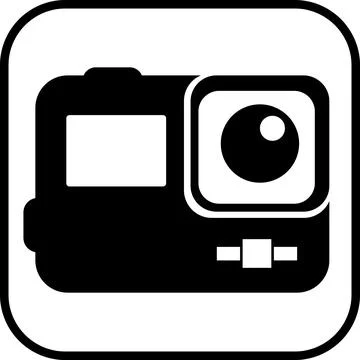 Action camera sport waterproof video gadget Stock-Illustration