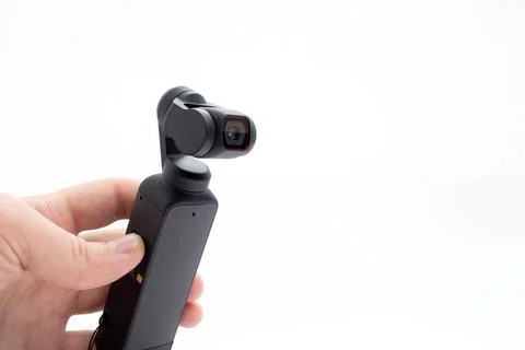 Action camera with three-axis suspension Stock-Fotos