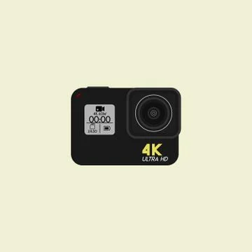 Action Camera Vector Design Stock Illustration