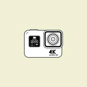Action Camera Vector Design Stock Illustration