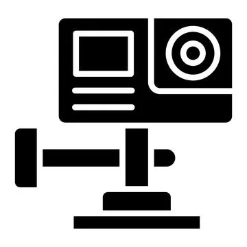Action Camera Vector Icon Design Illustration Stock Illustration