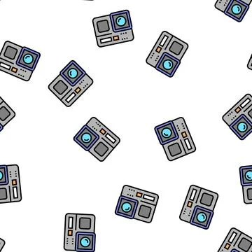 Action camera vector seamless pattern 스톡 일러스트