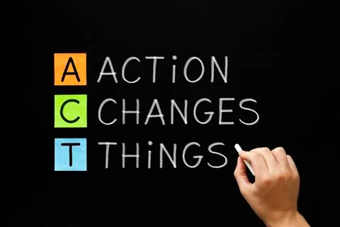 Action changes things acronym 写真素材