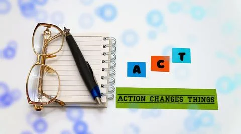 Action changes things Stock Photos