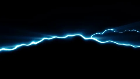 Action Comic Power Thunder Strikes Fx Loop Stock Footage 96416407