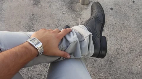 ACTION - Desperate at the bus stop Stock Footage 65188122