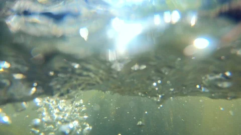 Action drown concept at waterfalls Video stock 125841801