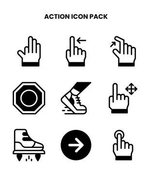 Action DuoTone UI Icons Pack Illustration