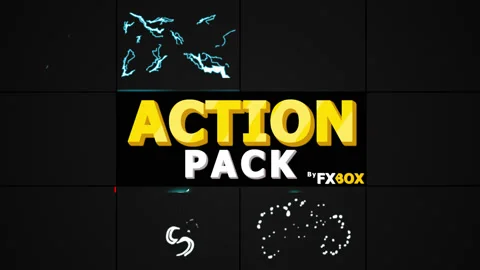 Action Elements and Transitions Pack Stock Footage 130914137