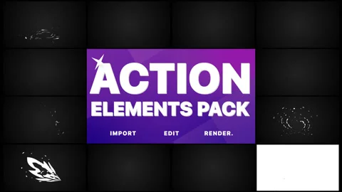 Action Elements And Transitions Pack Stock Footage 131048854