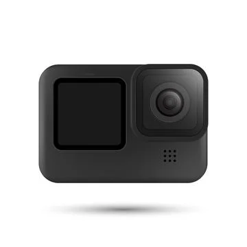 Action extreme camera isolated on white background, vector illustration Stock Illustration