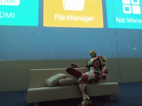Action Figure's Presentation Style Stock Photos