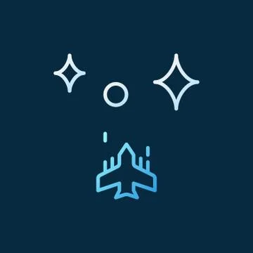 Action Game vector colored linear icon - Video Game symbol Stock Illustration