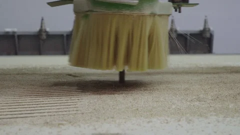 Action of high-speed milling machine with software control Stock Footage 120813324