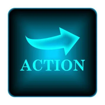 Action icon Stock Illustration