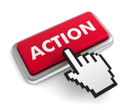 Action keyboard concept illustration Stock Illustration