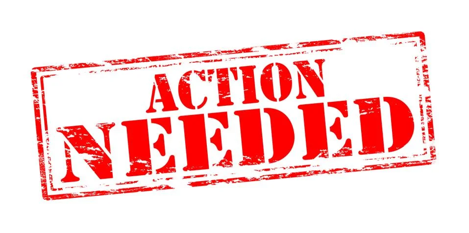 Action needed Stock Illustration