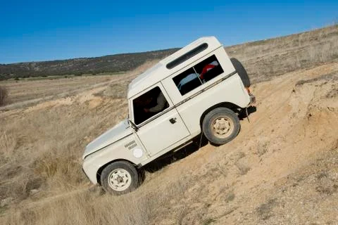 Action with an old 4x4 Stock Photos