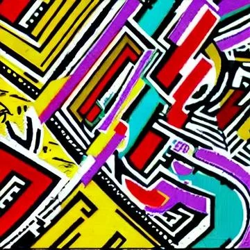 Action Oriented Color Abstract Stock Illustration