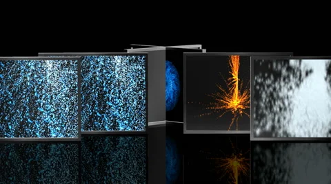 Action Panels, Particle Transition: Green Screen Stock Footage 62065368