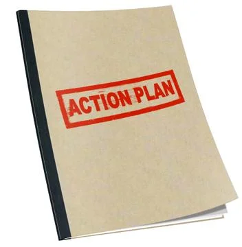 Action Plan Notebook Stock Illustration