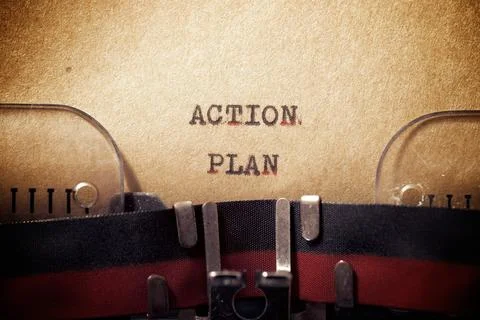 Action plan phrase Stock Photos