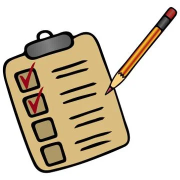 Action plan point by point. Voting bulletin. イラスト素材
