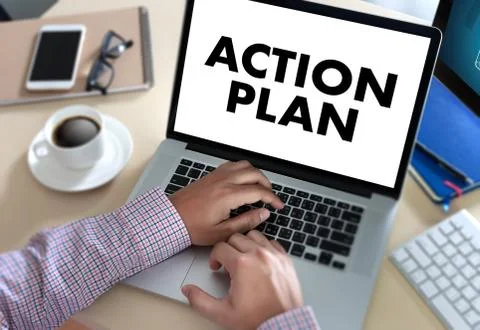 ACTION PLAN Strategy Vision Planning , Creative Development Process , busines Stock Photos
