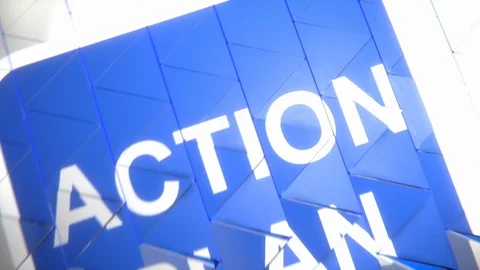 Action plan-Triangled slacks accordion Stock Footage 124152814
