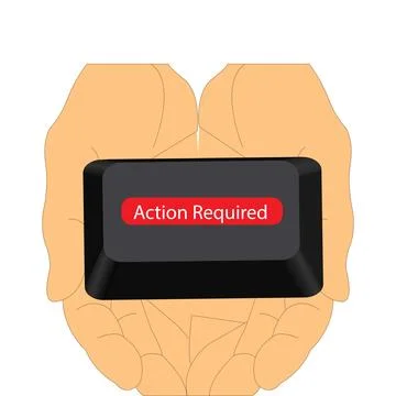 Action required Stock Illustration