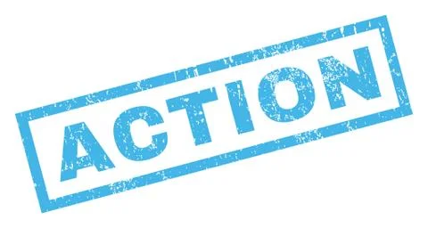 Action Rubber Stamp Stock-Illustration