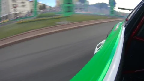 Action shooting with Go Pro, Drifting BMW drives sideways into clouds of smoke. Vídeos de archivo 312455328