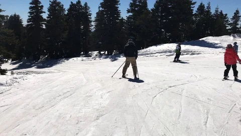 Action shot Ski 4K Stock Footage 94008513