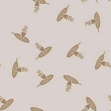 Action shuttlecock racket line seamless pattern Illustrazione stock