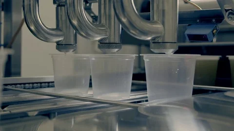 Action in the soup factory Stock Footage 78030791
