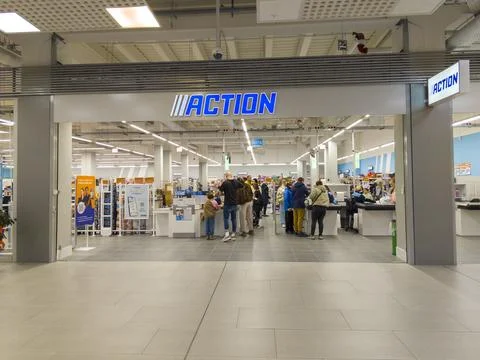 Action Store in Shopping Centre, Nit.. Stock Photos