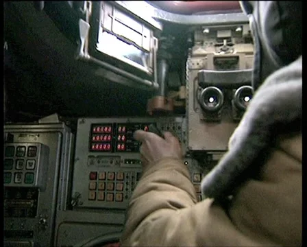 Action tank commander.  Army. panzers Video stock 4886101