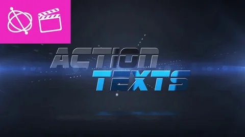 Action Texts - Apple Motion and Final Cut Pro X Template After Effects stock