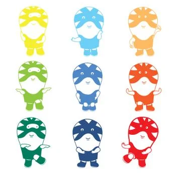 ACTION TIGGER Illustrazione stock